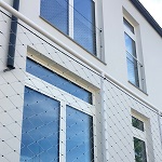 bílé sítě detail