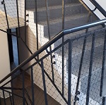 černá síť detail